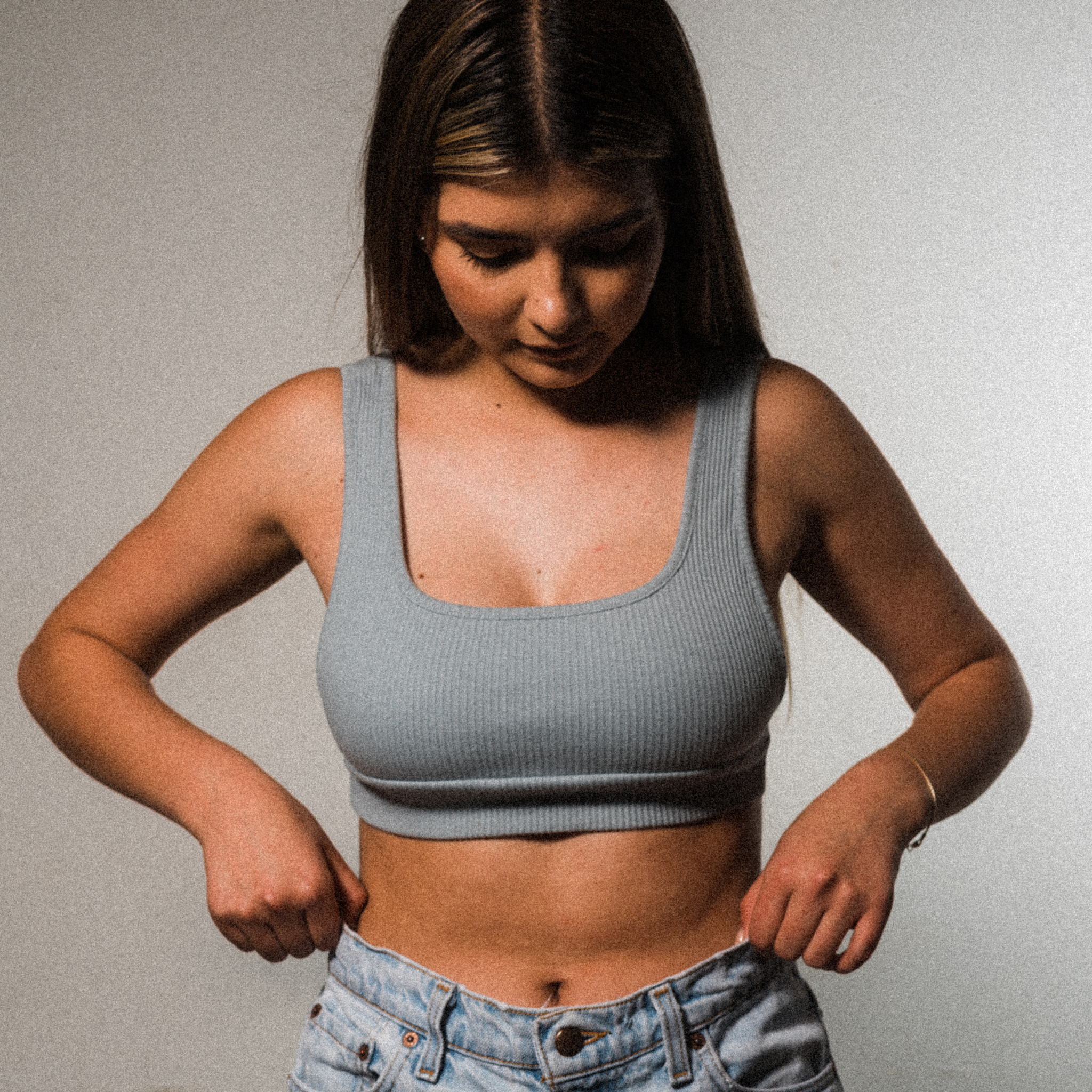 Ribbed crop top